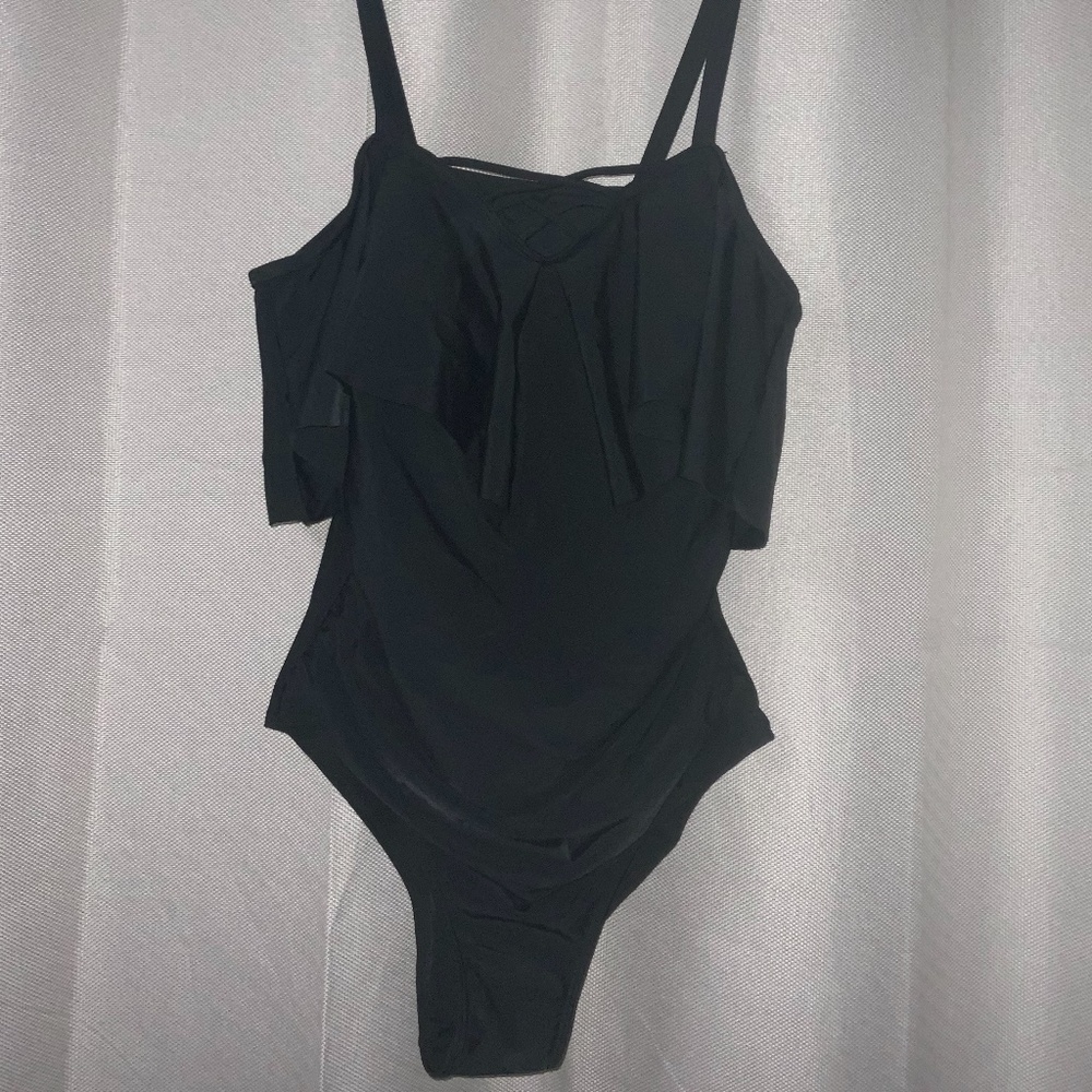 Black One piece Swimwear Size M/L (Runs Large) Never worn